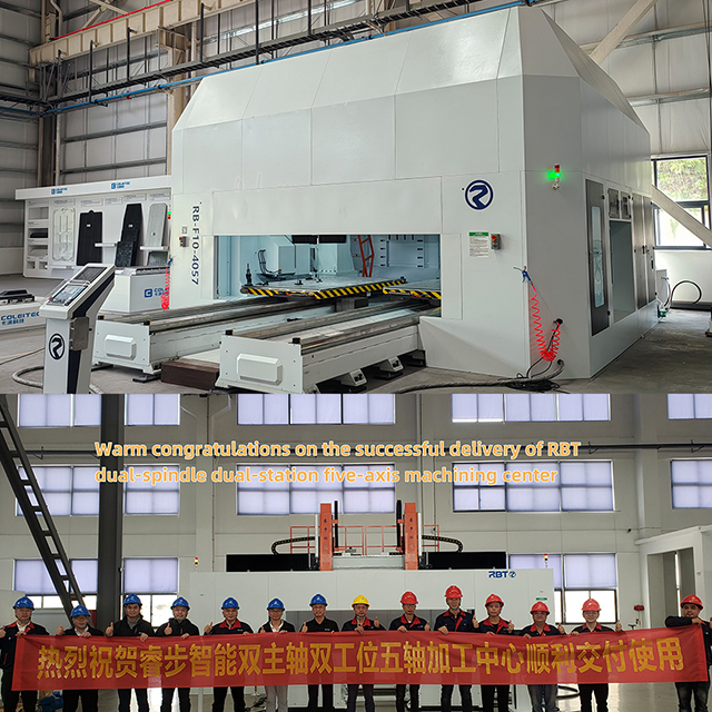 듀얼 스핀들 고속 5 축 브리지 형 갠트리 밀링 머신